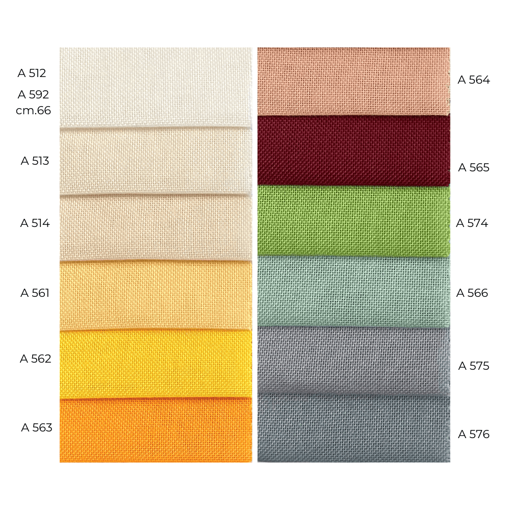 Tessuto per tende ignifugo oscurante - 14 varianti colori Alt.300cm - TNG612