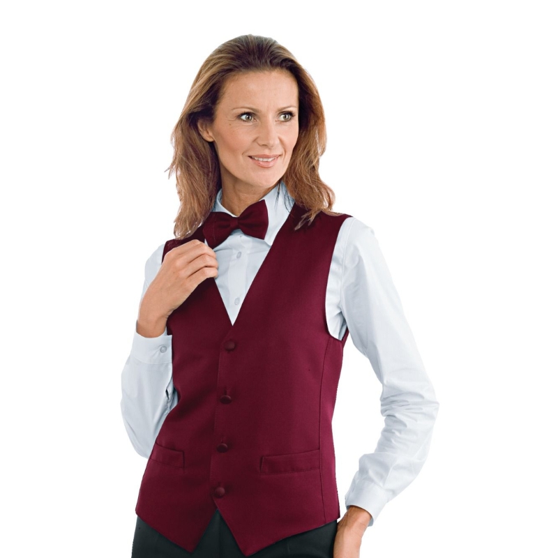 gilet bordeaux tinta unita 033003